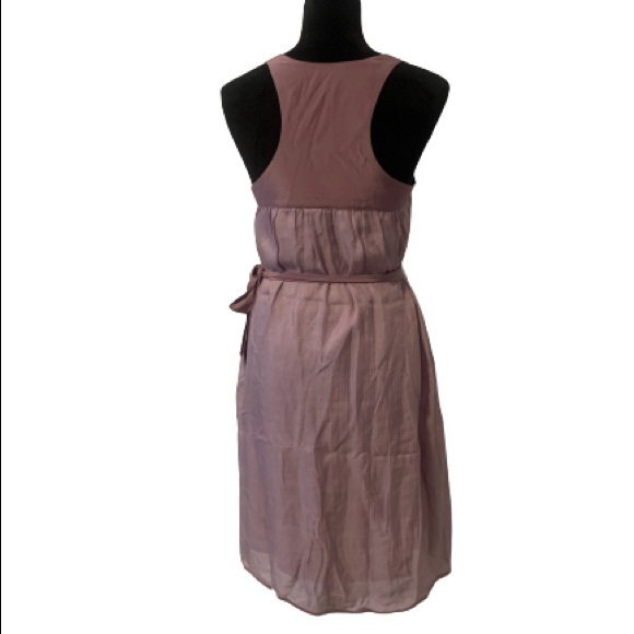 DREAM CULTURE Pink and Purple Silk & Linen Racerback Mini Dress-S - Picture 6 of 13